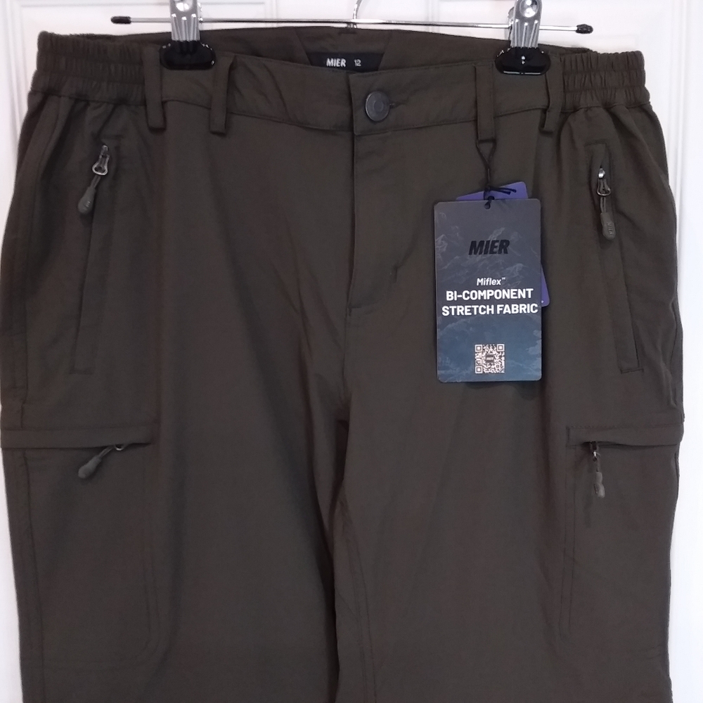 Women's Mier Quick Dry Convertable Outdoor Hiking Pants. Size 12 NWT